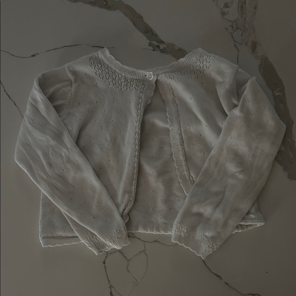 White Knit Cardigan
